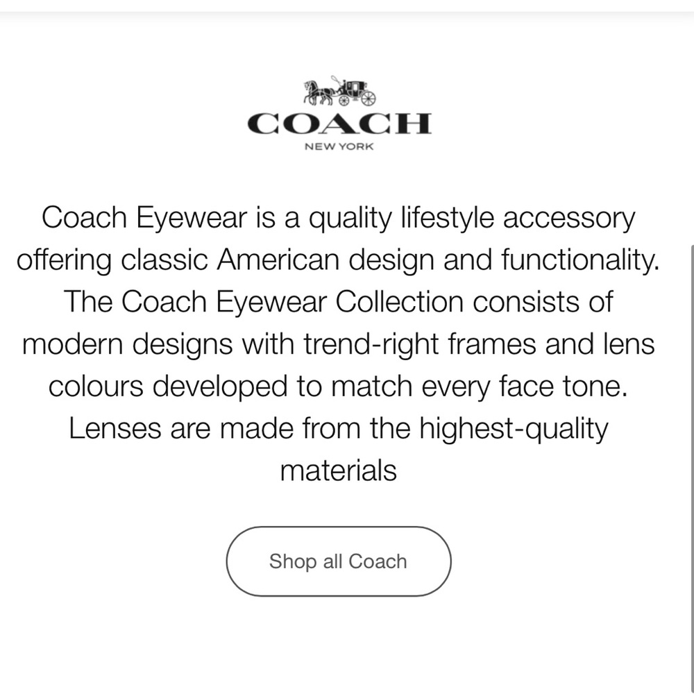Brand NWOT COACH HC8132 L109 Sunglasses 🕶️ - Picture 16 of 16